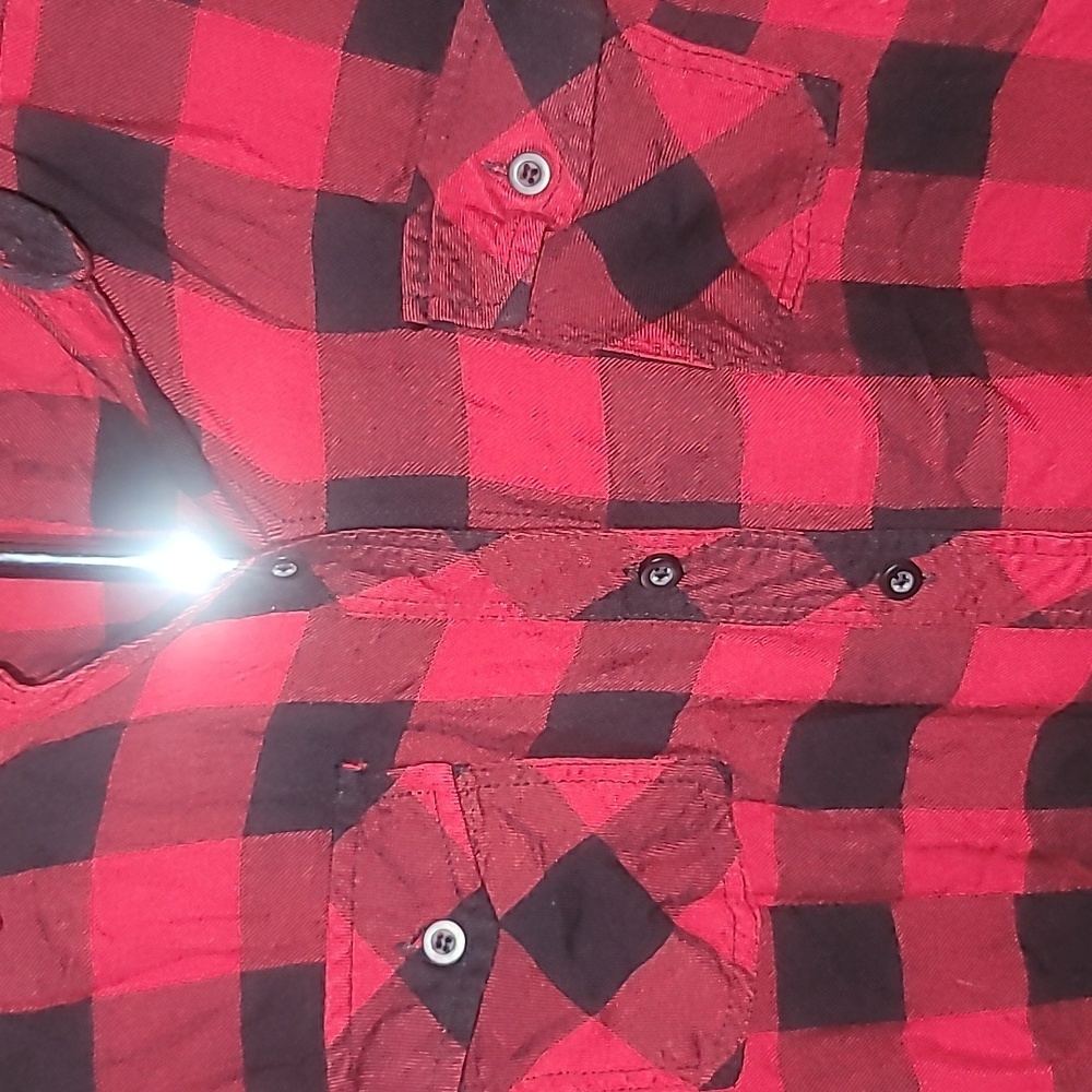 Torrid Relaxed Fit Brushed Rayon Button-Up Shirt Size 1 - Picture 5 of 9